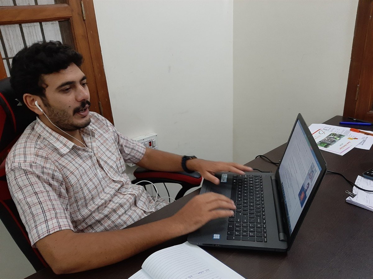 Focused desk-based work